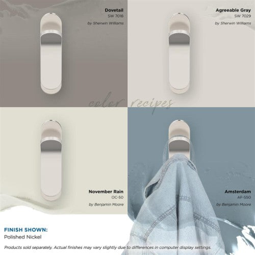 Unison Zinc Polished Nickel Hook 6