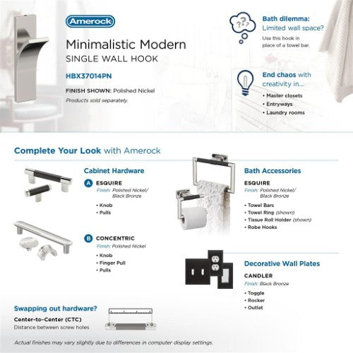 Apex Zinc Polished Nickel Hook 9