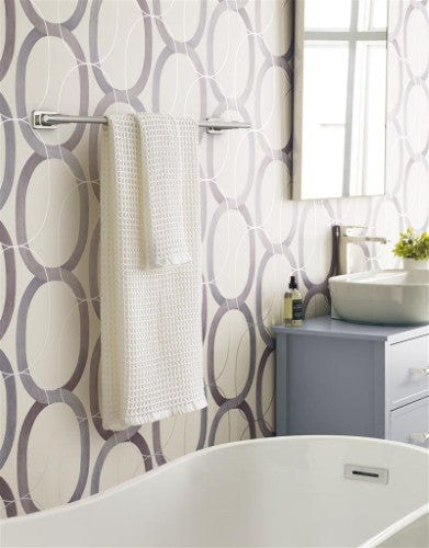 Bronx Zinc & Stainless Steel Polished Nickel Towel Bar 10