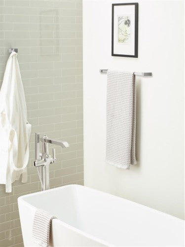 Monument Zinc & Stainless Steel Polished Nickel Towel Bar 9