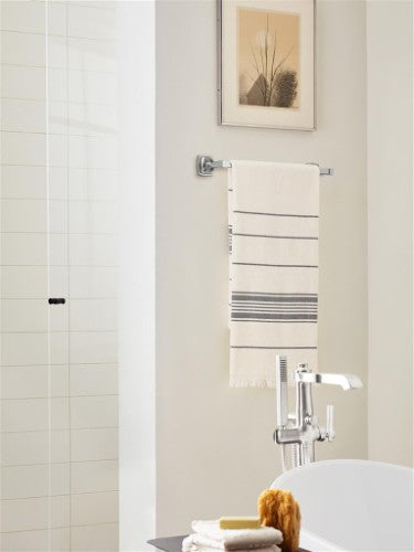 Stature Zinc & Stainless Steel Polished Nickel Towel Bar 9