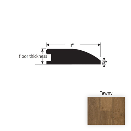 Premier Tawny Hardwood Moulding / Trim - 2" x 90" Reducer