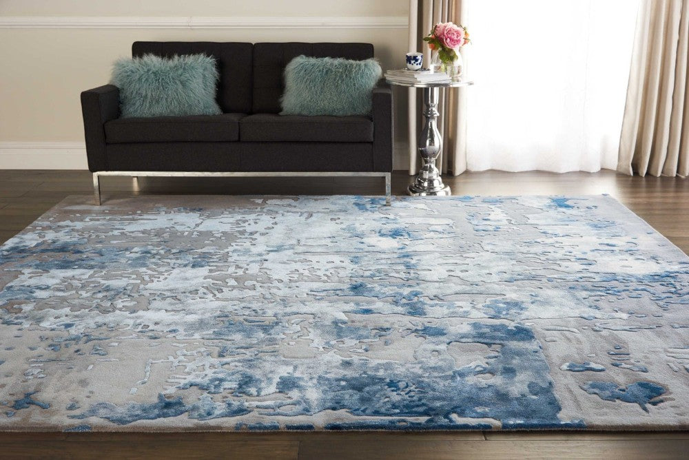 Prismatic Blue Grey Wool Blend BLGRY