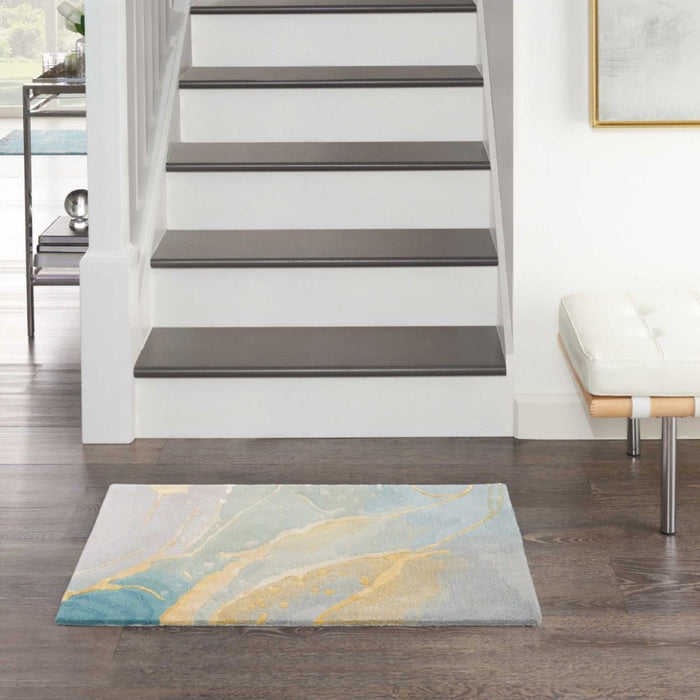 Prismatic Wool Blend Grey Seafoam 