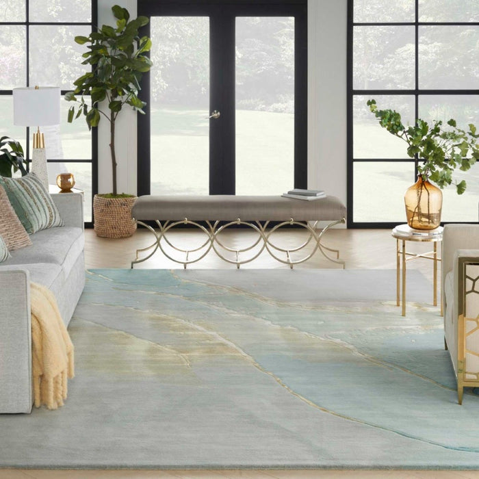 Prismatic Grey Seafoam  Wool Blend