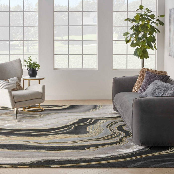 Prismatic Charcoal Grey Wool Blend CHAGY