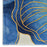 Prismatic Blue Gold  Wool Blend