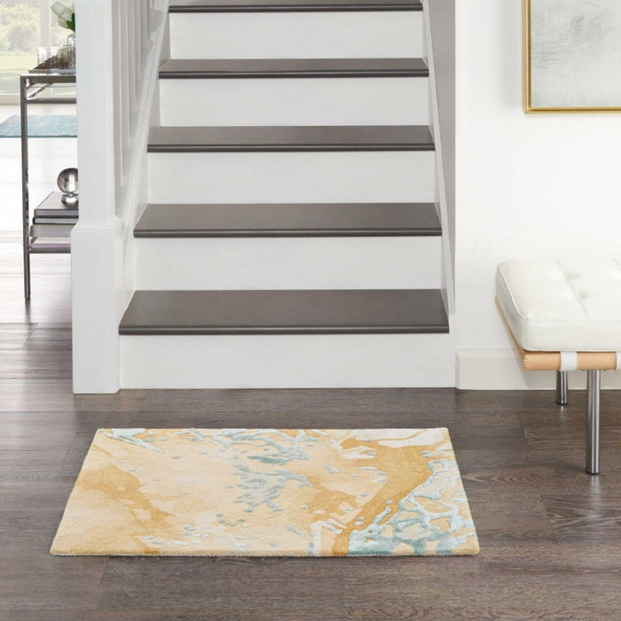 Prismatic Wool Blend Sand Blue 
