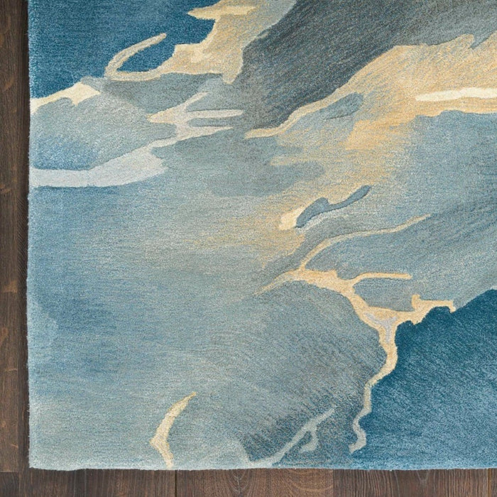 Prismatic Blue Multicolor BLUMT Wool Blend