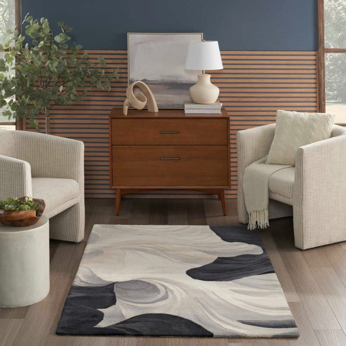 Prismatic Wool Blend Ivory Black IVBLK