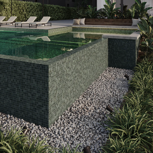 Pool Stone Mosaic Honed Stone