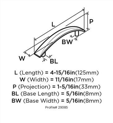 Extensity Zinc Oil Rubbed Bronze Cabinet Pull 10