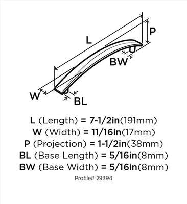Extensity Zinc Oil Rubbed Bronze Cabinet Pull 6