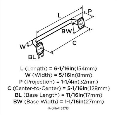 Rochdale Zinc Satin Nickel Cabinet Pull 3