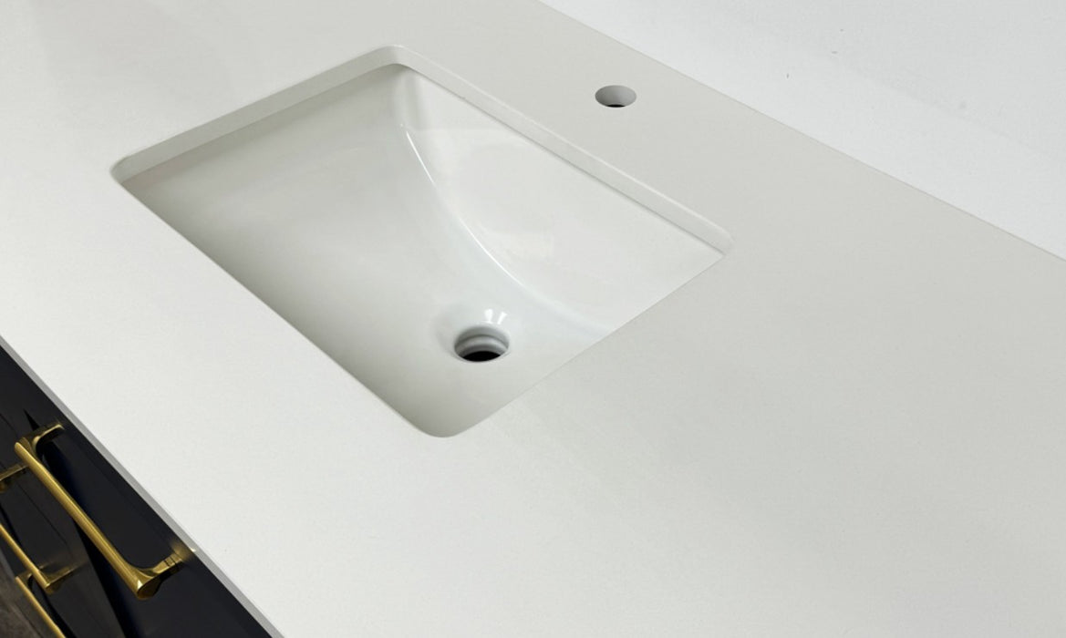 Quartz Pure White Vanity Top Pure White 1