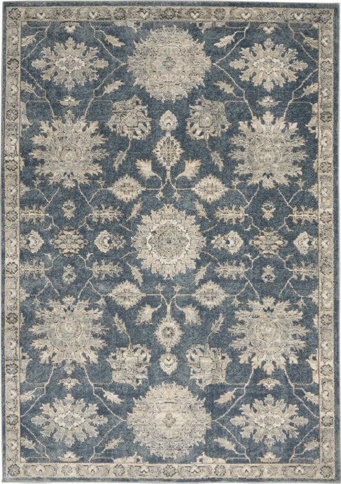 Quarry Blue Beige Polypropylene & Polyester BLBGE