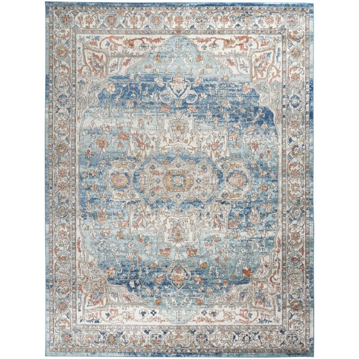 Quarry Polypropylene & Polyester Ivory Blue IVBLU