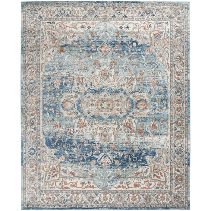 Quarry Polypropylene & Polyester Ivory Blue QUA11 IVBLU