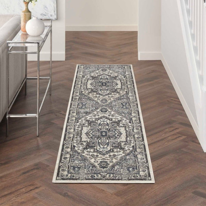 Quarry Polypropylene & Polyester Ivory Navy IVNAV