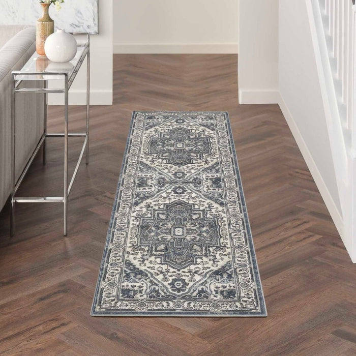 Quarry Polypropylene & Polyester Navy Ivory NAVIV