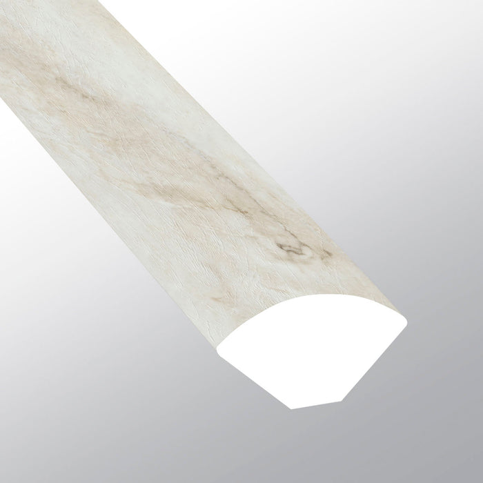 XL Trecento Quarzo Taj Luxury Vinyl Moulding / Trim - 0.64" x 94" Quarter Round