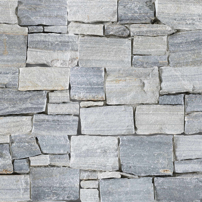 Natural Cleft Face, Gauged Back Rainstorm Slate Ledgestone - 8" x 24"