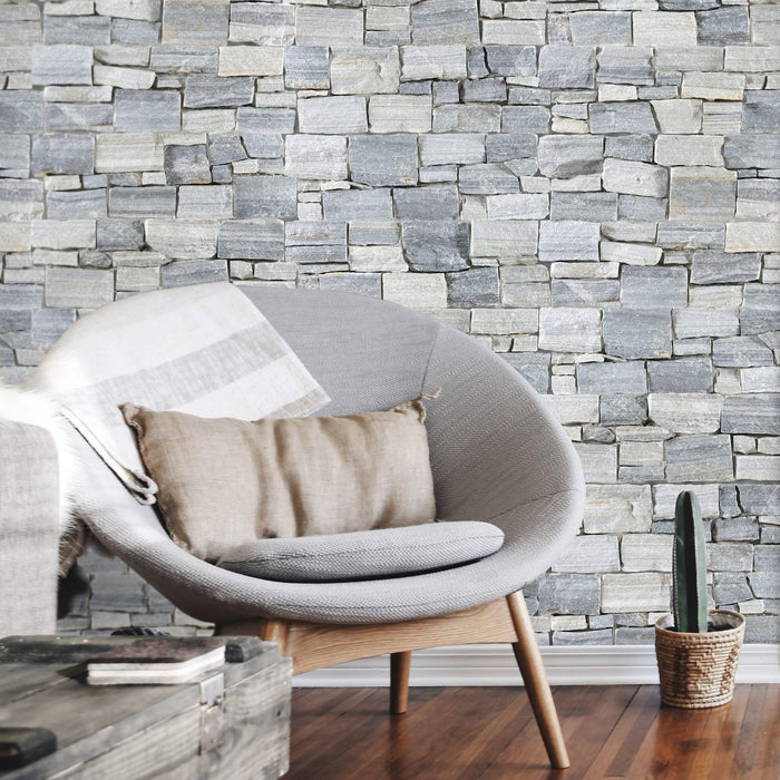 Rainstorm Slate Ledgestone - 8" x 24"  x 1" - 1 1/2" Natural Cleft Face, Gauged Back