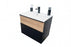 Ravello Wood Natural & Black Bathroom Vanity Natural & Black 4