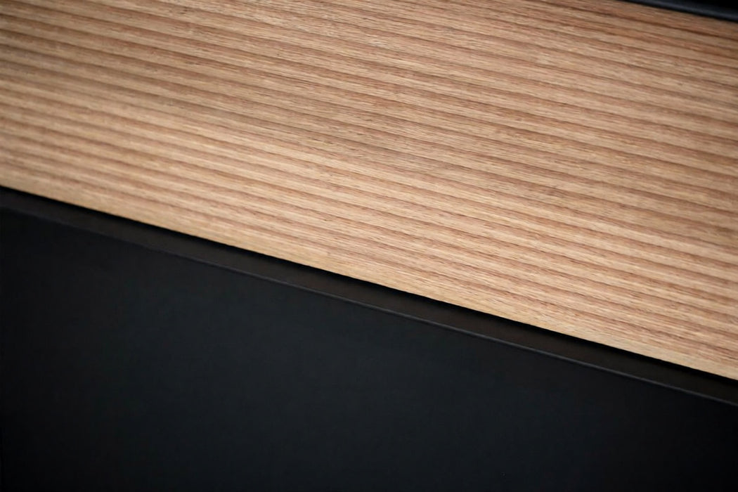 Ravello Wood Natural & Black Bathroom Vanity Natural & Black 7