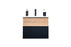 Ravello Wood Natural & Black Bathroom Vanity Natural & Black 1
