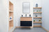 Ravello Wood Natural & Black Bathroom Vanity Natural & Black 2