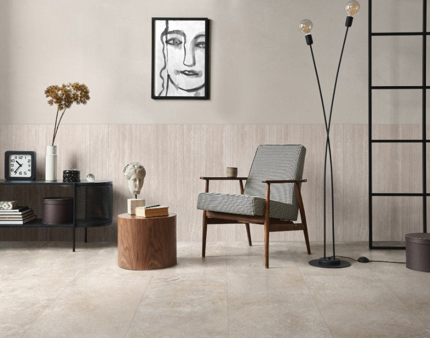 Realstone Travertino Porcelain Bianco Tile Matte 2