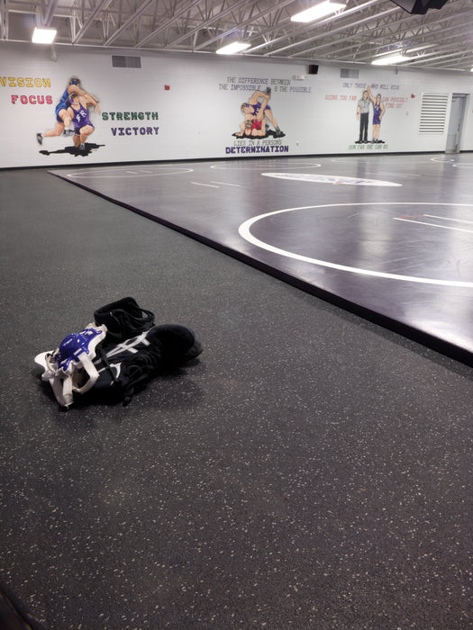 Recoil Rubber Light Gray Fitness Flooring Urethane 2