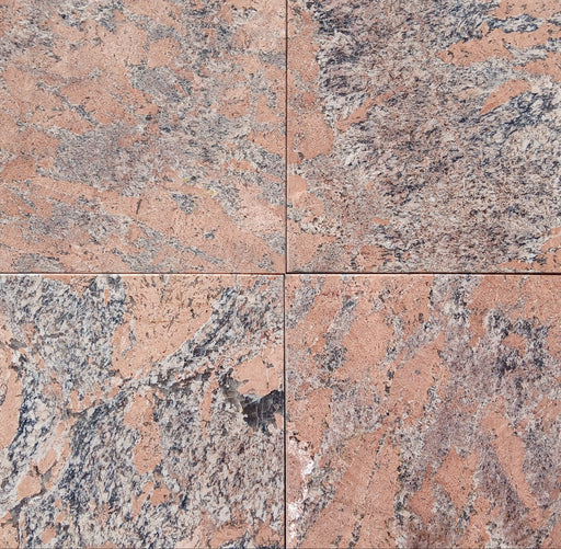 Red Bordeaux Granite Tile - Polished