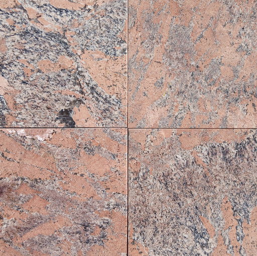 Full Tile Sample - Red Bordeaux Granite Tile - 12" x 12" x 3/8" Polished