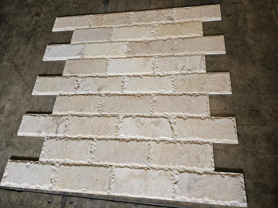 Reef Shell Limestone Tile - 8" x 18" x 5/8" Chiseled