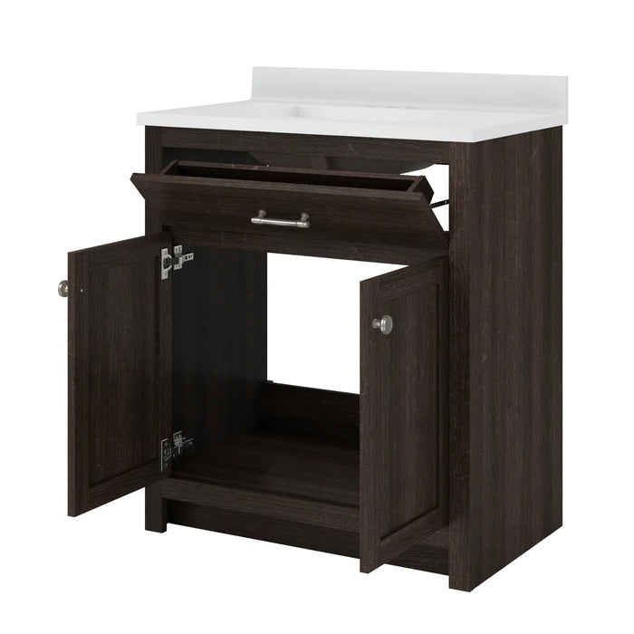 Reese Wood Mocha Bathroom Vanity Mocha 4