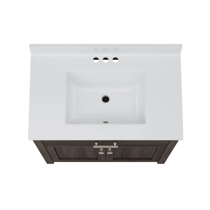 Reese Wood Mocha Bathroom Vanity Mocha 7