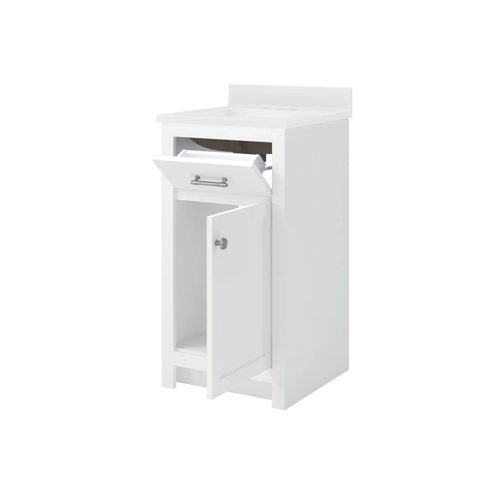 Reese Wood White Bathroom Vanity White 6