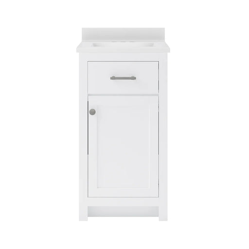 Reese Wood White Bathroom Vanity White 4