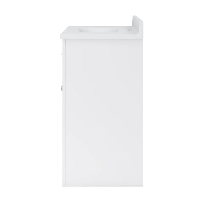 Reese Wood White Bathroom Vanity White 7