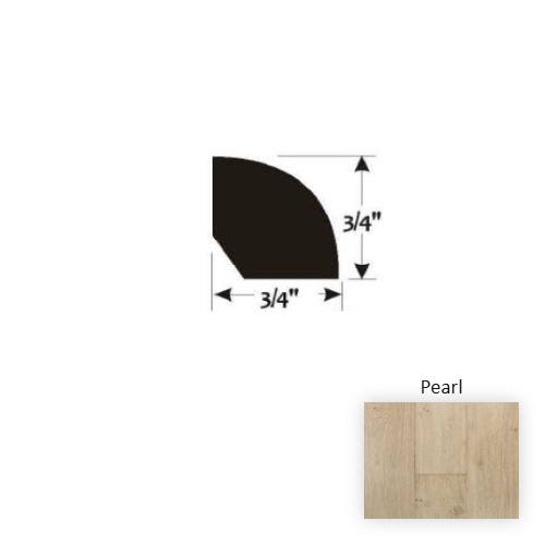 Reserve Pearl Hardwood Moulding / Trim - 3/4" x 90" Quarter Round