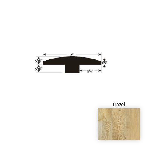 Reserve Hazel Hardwood Moulding / Trim - 2" x 90" T Molding