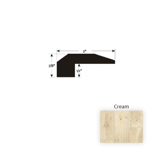 Reserve Cream Hardwood Moulding / Trim - 2" x 90" Threshold