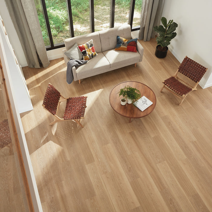 Vinyl Warm Brushed Oak Vinyl Tile Polyurethane 3 3