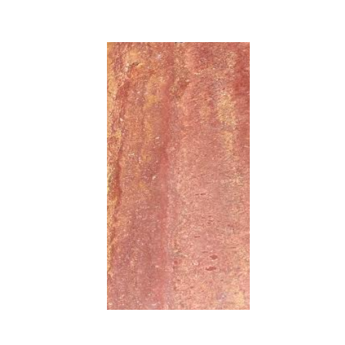 Full Tile Sample - Rojo Travertine Tile - 12" x 24" x 1/2" Filled & Polished