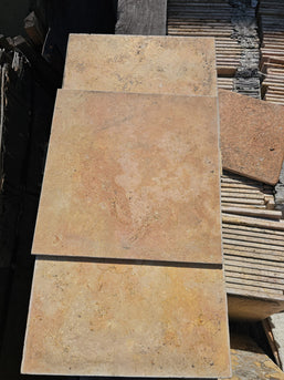 Rojo Travertine Tile - Tumbled