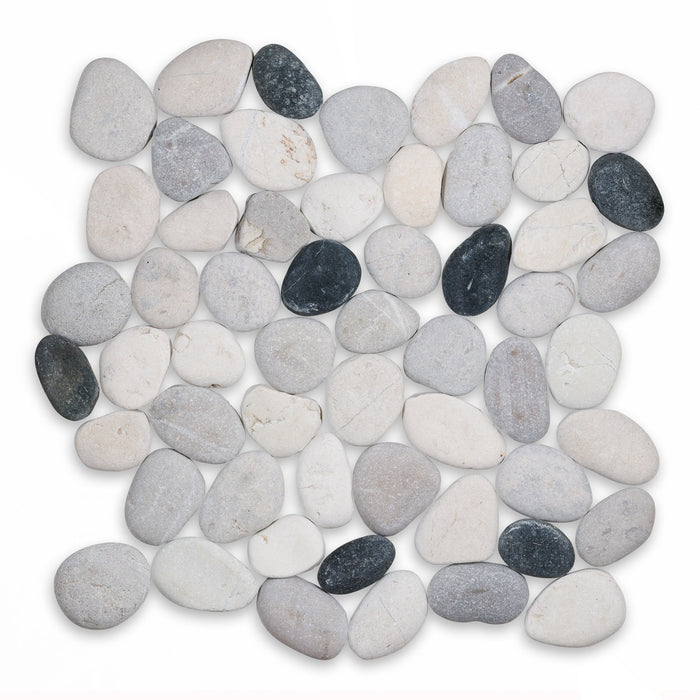 Round Poppy Matte Natural Stone Pebble - 12" x 12" x 3/8"