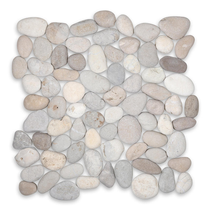 Round Shadow Matte Natural Stone Pebble - 12" x 12" x 3/8"