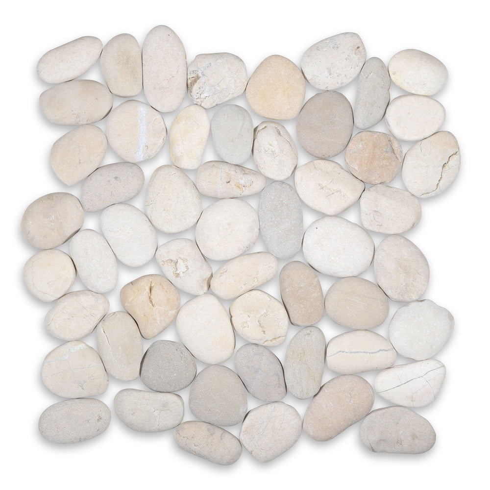 Round Timor Matte Natural Stone Pebble - 11 3/4" x 11 3/4" x 3/8"